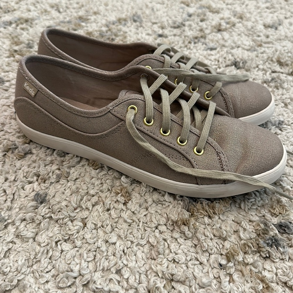 Taupe shimmery Keds